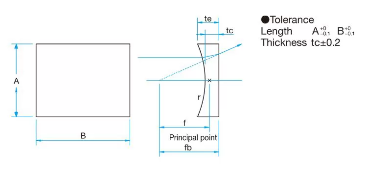 Drawing Of Plano Concave Cylindrical Lens Drawing Of Plano Concave Cylindrical Lens